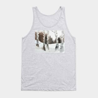 Wintry Birch Tank Top